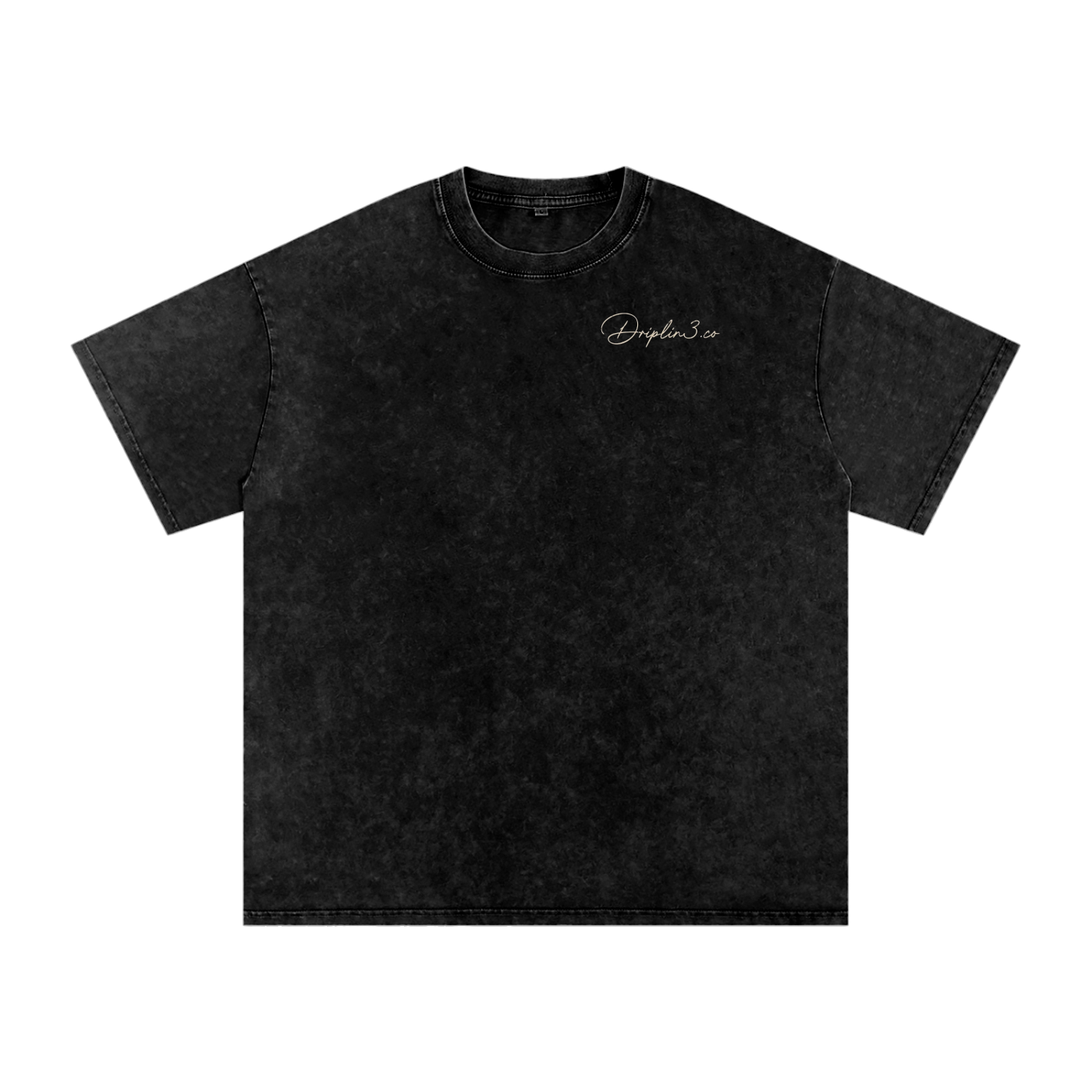 Driplin3.co “CHASE YOUR DREAMS” snow washed oversized tee